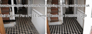 Warwickshire-Leamington-Spa Edwardian-Victorian Tiled Floor Washing & Sealing Services. 01926 935289