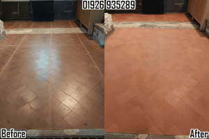 Offchurch & Leamington Spa quarry tile cleaning & sealing 01926 935289