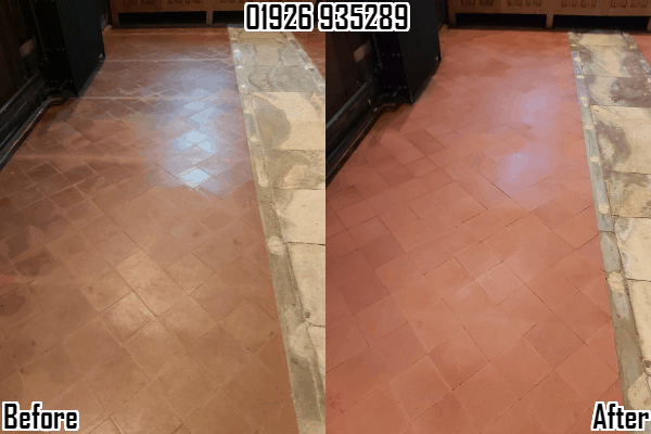 Offchurch & Leamington Spa quarry tile cleaning & sealing 01926 935289