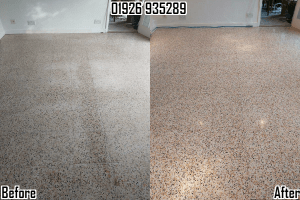 Terrazzo floor cleaning, polishing and sealing in Cubbington, Leamington Spa, Warwickshire 01926 935289