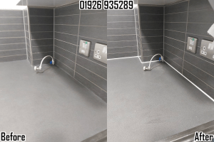 Silicone replacement, grout re-colouring & tile cleaning in Offchurch, Leamington Spa & Warwickshire 01926 935289